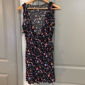 Floral wrap dress